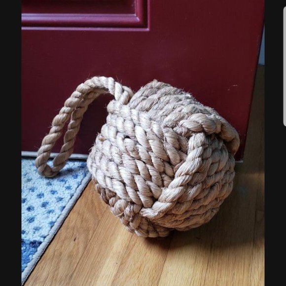Source Unknown Other Large Coastal Nautical Knot Door Stop Poshmark